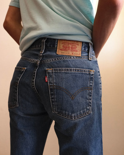 79. Levi's 595 Regular Fit Straight Denim Pants