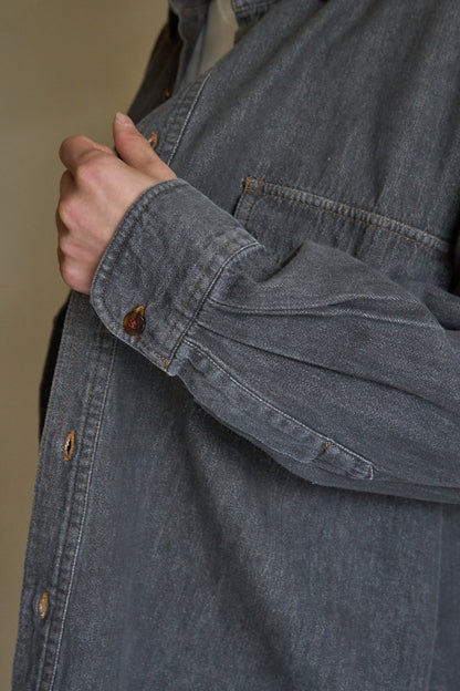 Black Denim CPO Shirts