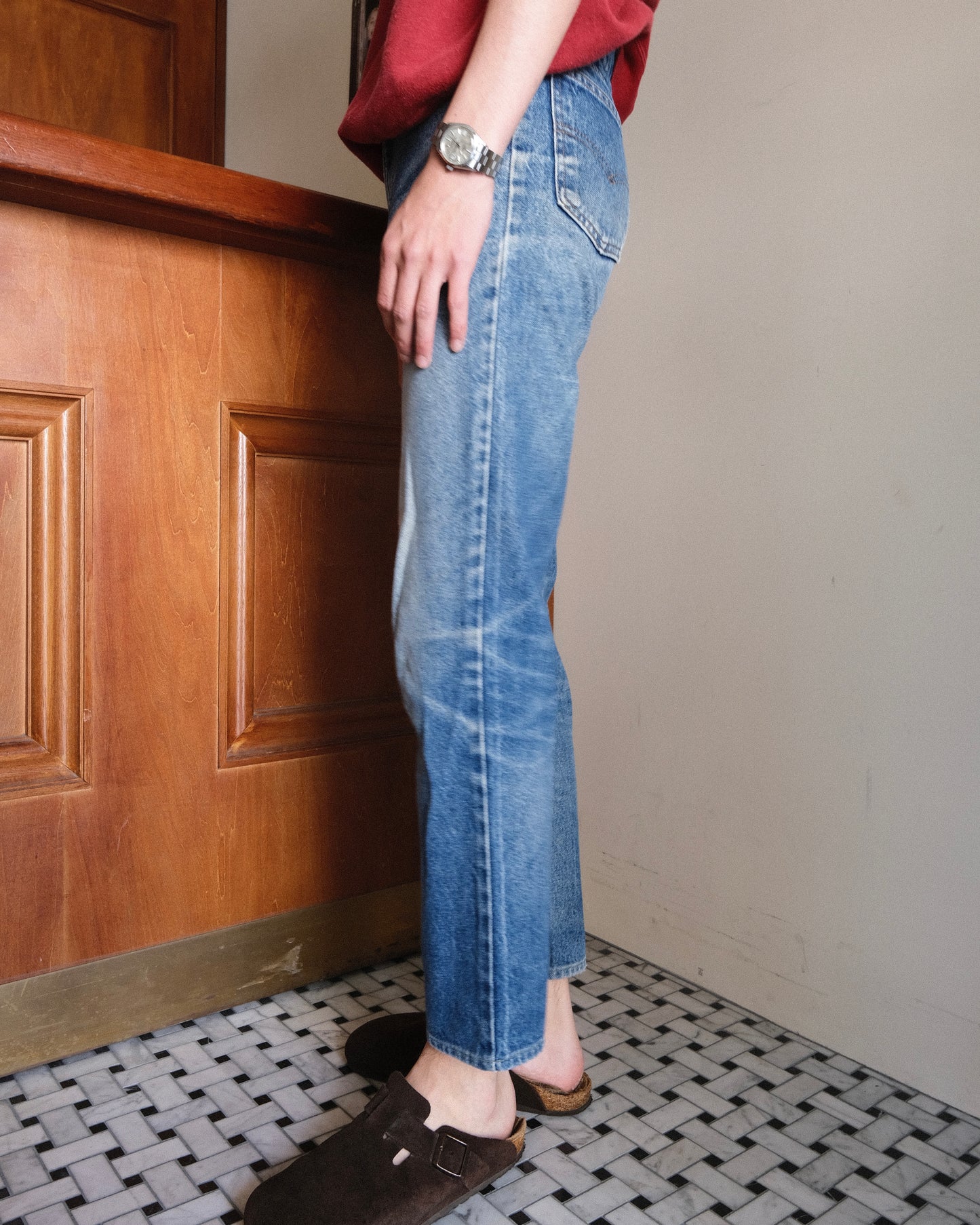45. Levi's 506 STUDENT Straight Denim Pants / W29 L34