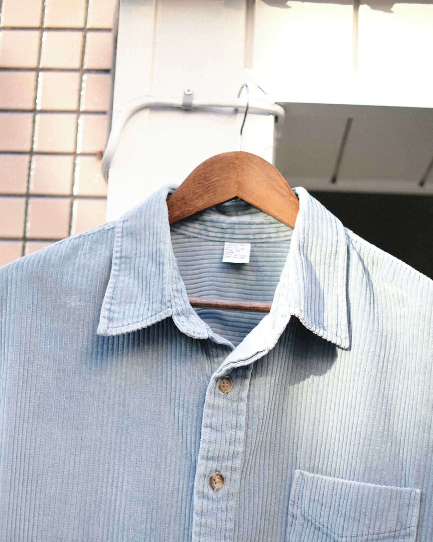 Light Blue Corduroy Shirt