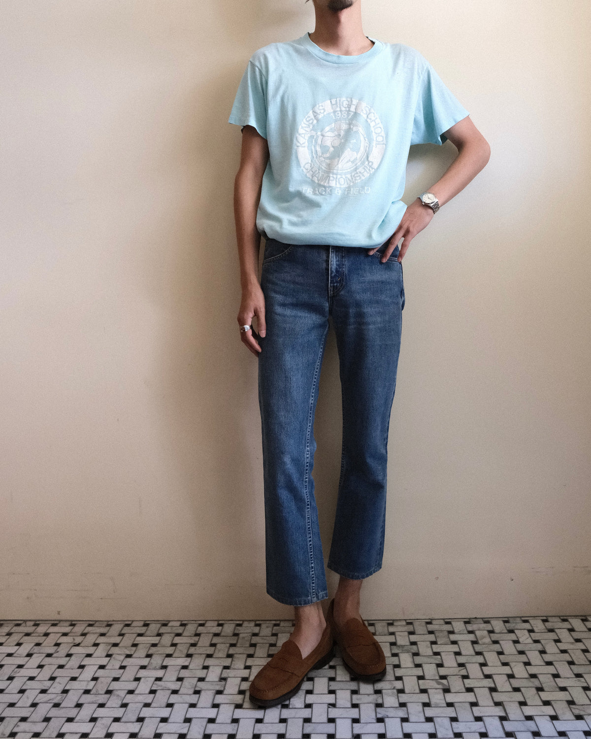 79. Levi's 595 Regular Fit Straight Denim Pants