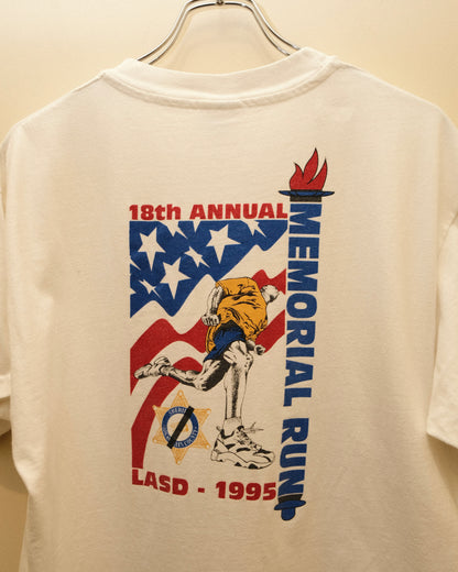Hanes Beefy-T - 1995 LASAA Memorial Run T-Shirt