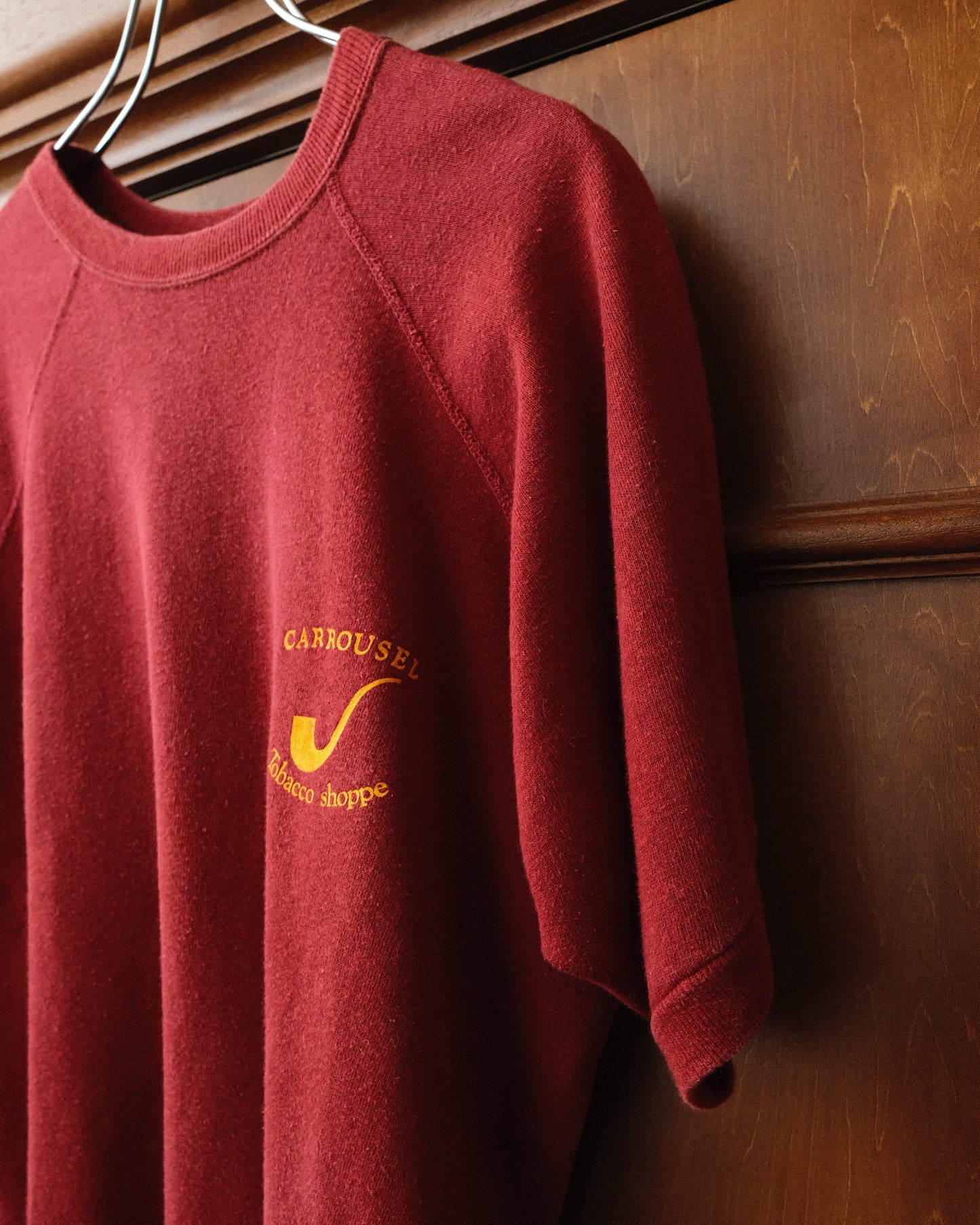 H.WOLF&SONS - Vintage Raglan Sweatshirt “CARROUSEL Tobacco Shoppe”