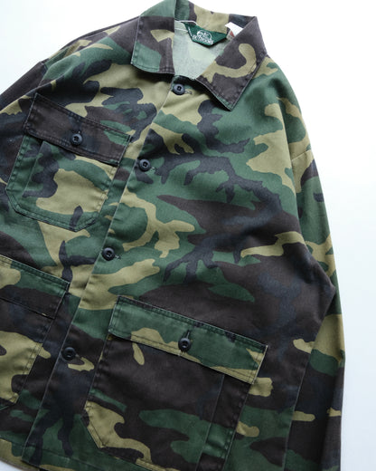 90s Bass Pro Shops Outdoors - Woodland Camo Field Jacket