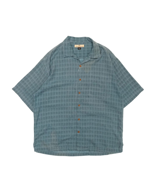 Tommy Bahama - Silk Check Open Collar Shirt