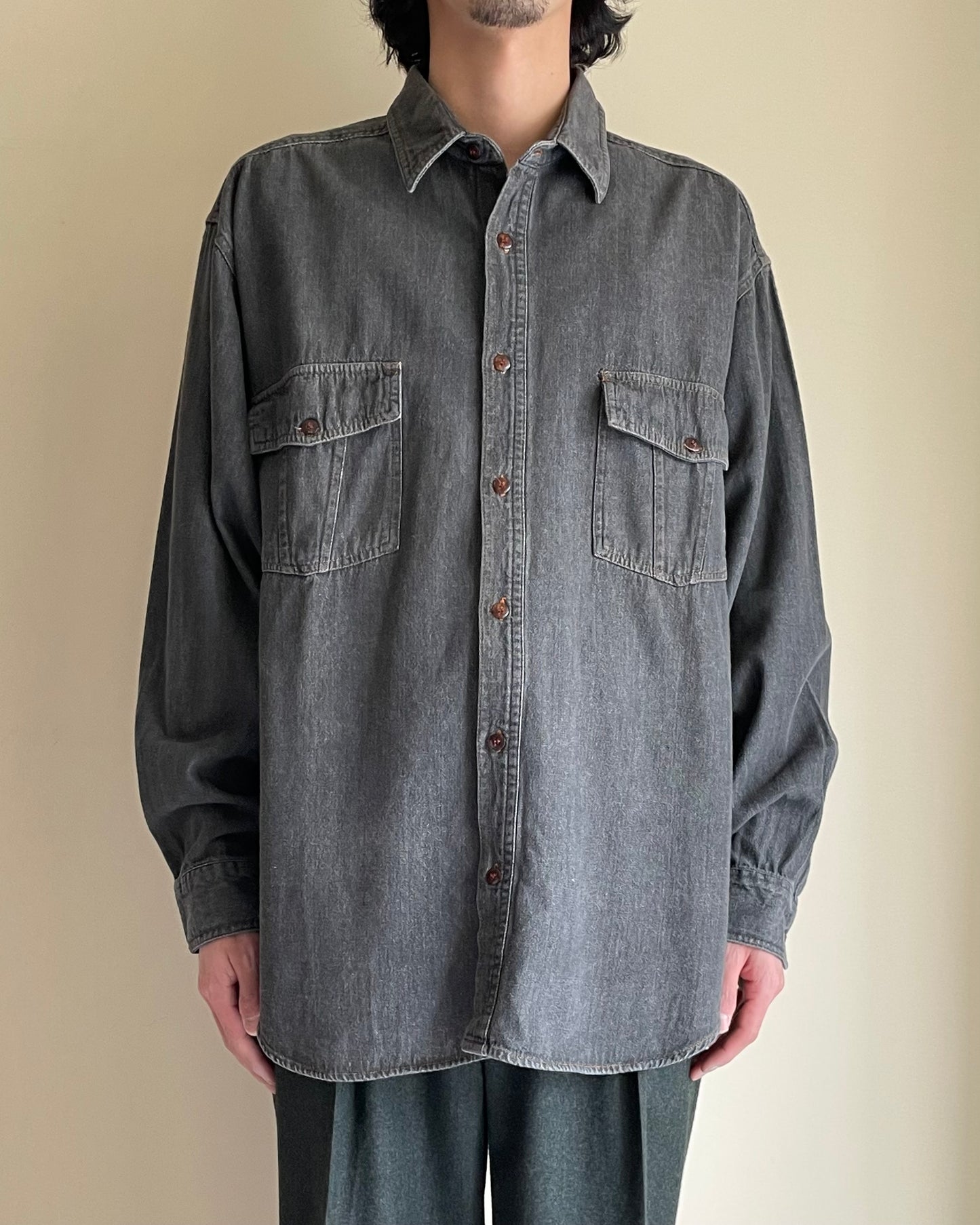 Black Denim CPO Shirts