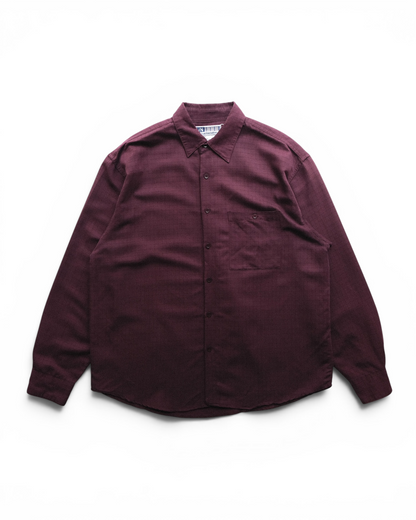 UNTIED - Windowpane Rayon Blend Shirt
