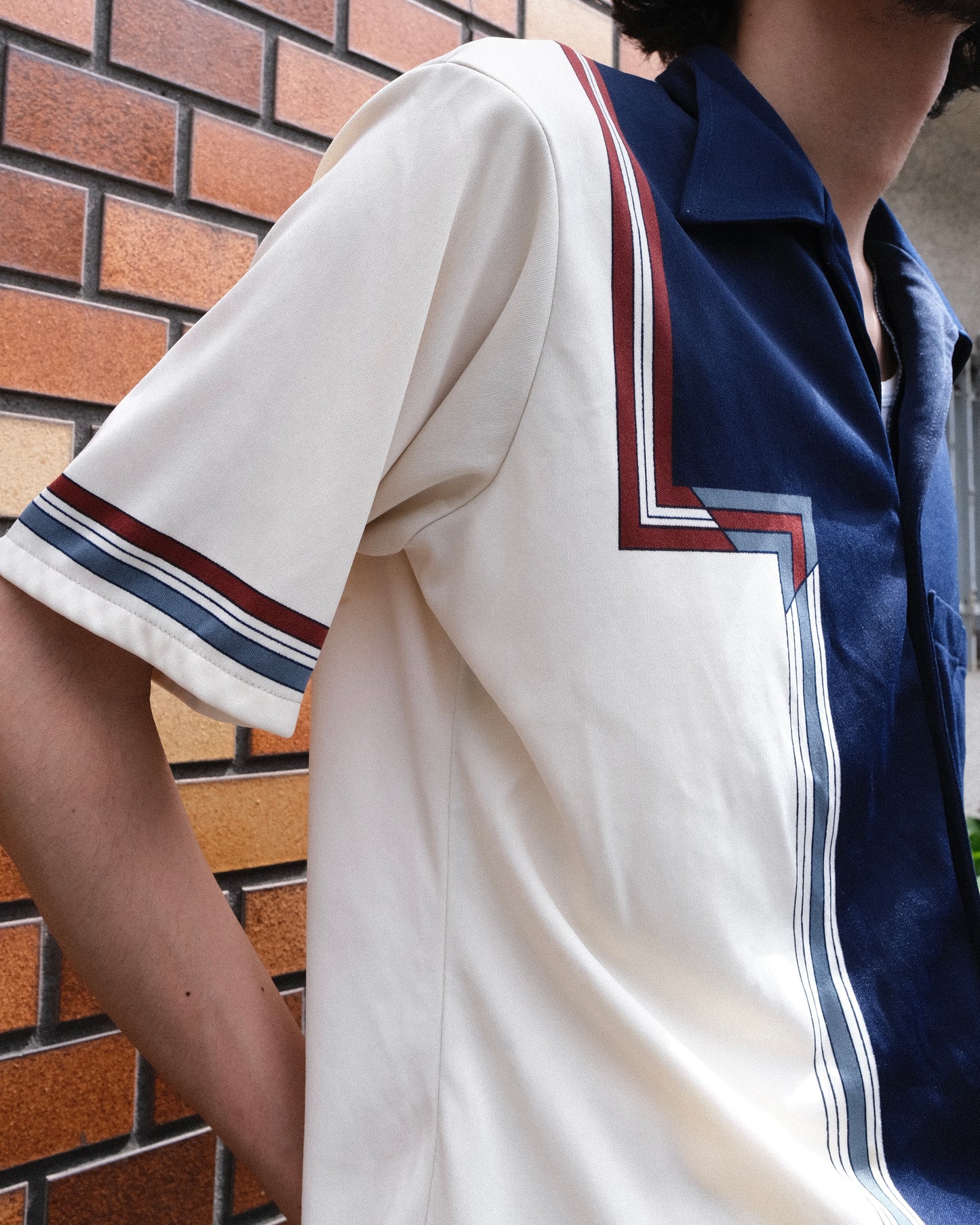 VAN HEUSEN - Color Block Polyester Shirt