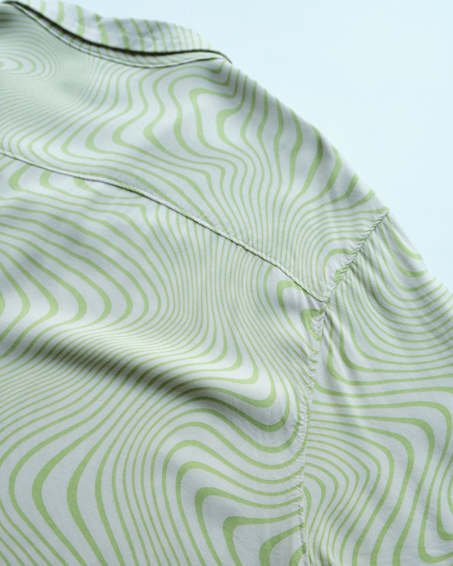 NO BOUNDARIES - Open Collar Rayon Shirt