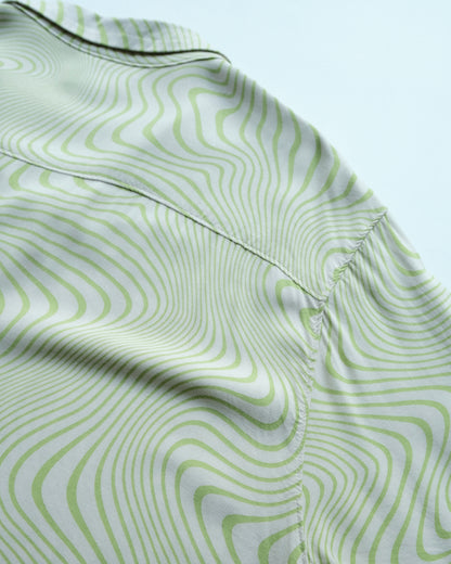 NO BOUNDARIES - Open Collar Rayon Shirt