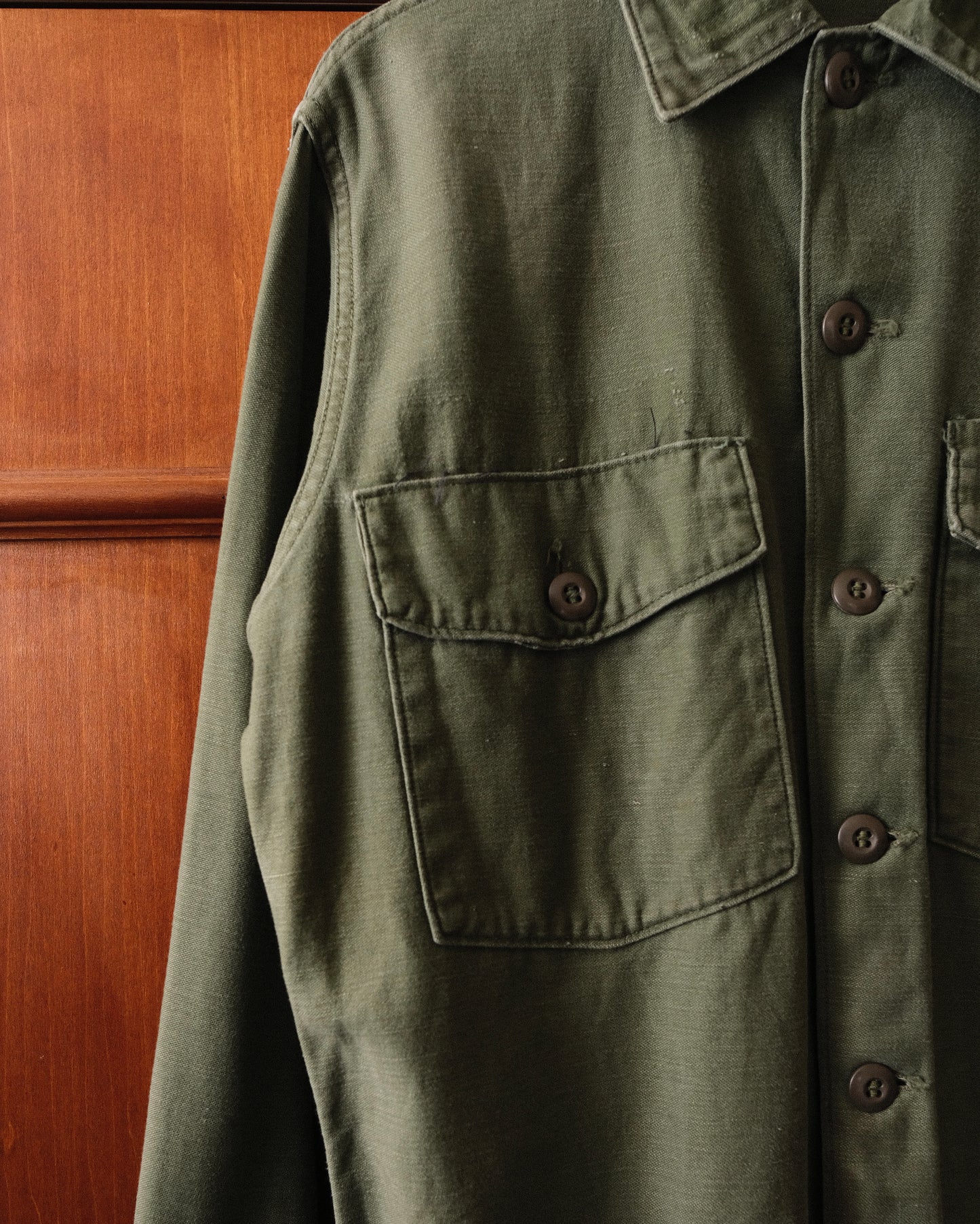 Cotton Satten Military Shirt