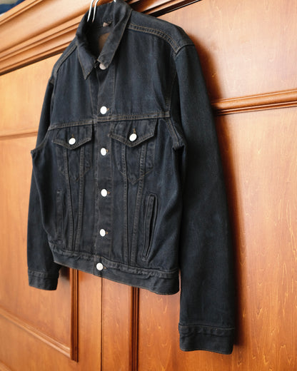 90s Calvin Klein - USA Made Black Denim Jacket