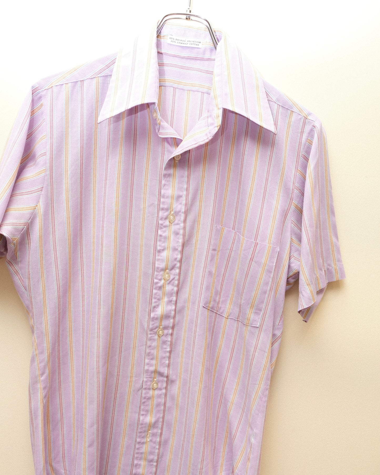 70s Vintage Stripe Short Sleeve Shirt