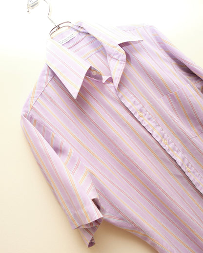 70s Vintage Stripe Short Sleeve Shirt