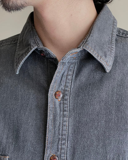 Black Denim CPO Shirts