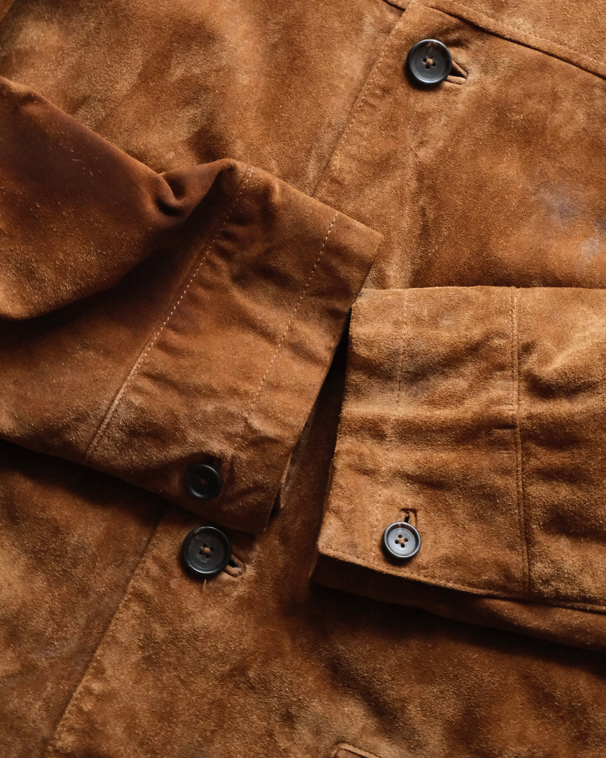 J.CREW - Suede Leather Car Coat