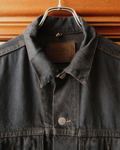 90s Calvin Klein - USA Made Black Denim Jacket