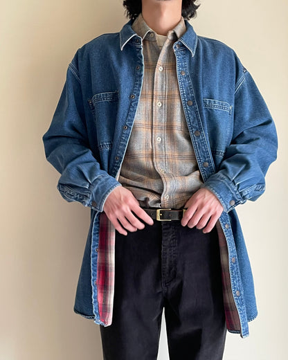祐天寺・五本木・学芸大学の古着屋、セレクトショップ。[L.L.Bean - Flannel Lined Denim Shirt Jacket]