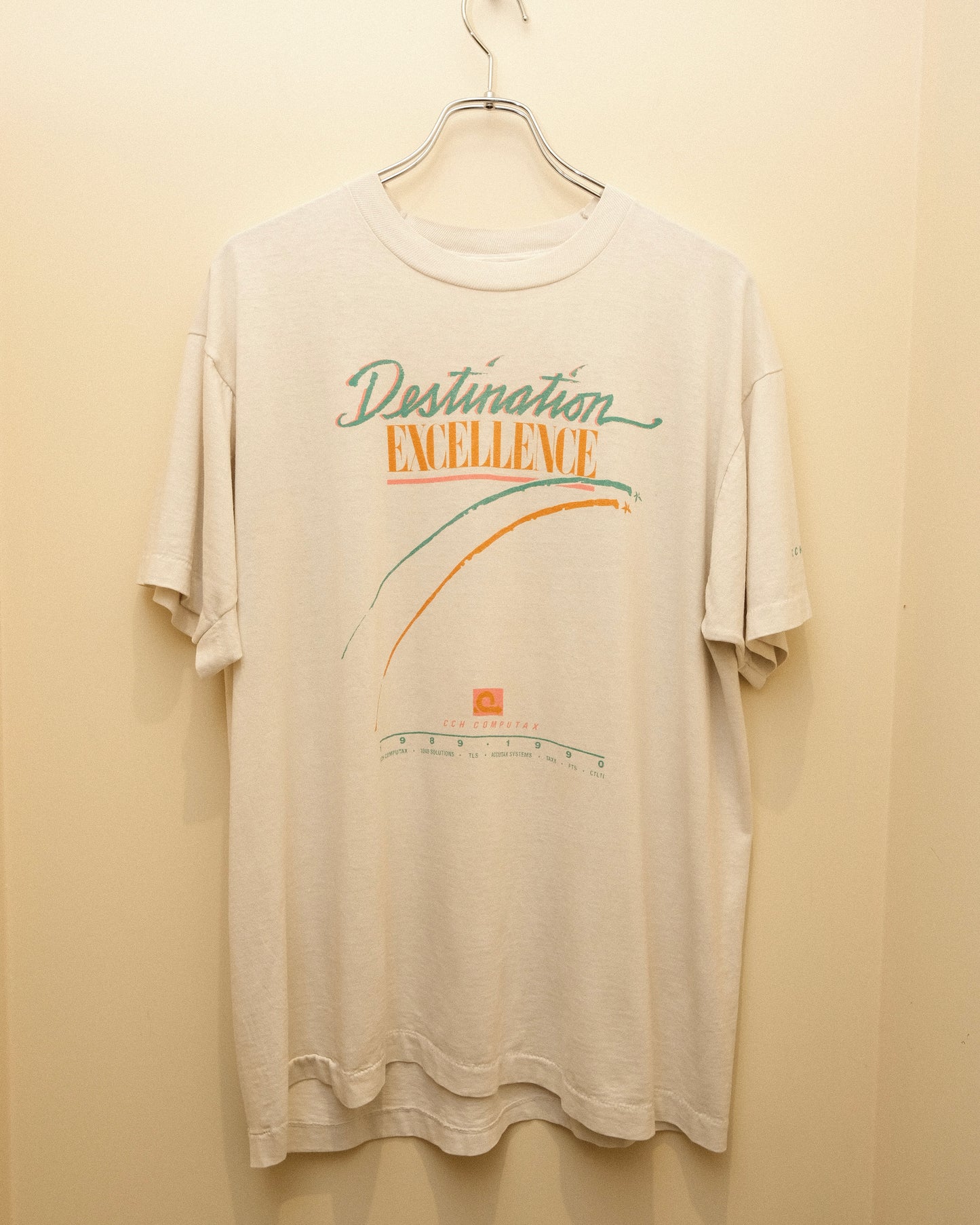90s CCH COMPUTAX "Destination Excellence” Promotional T-Shirt