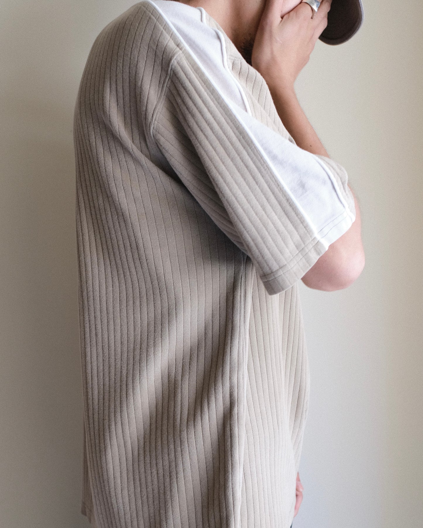 POINT ZERO - Cotton Ribbed Line T