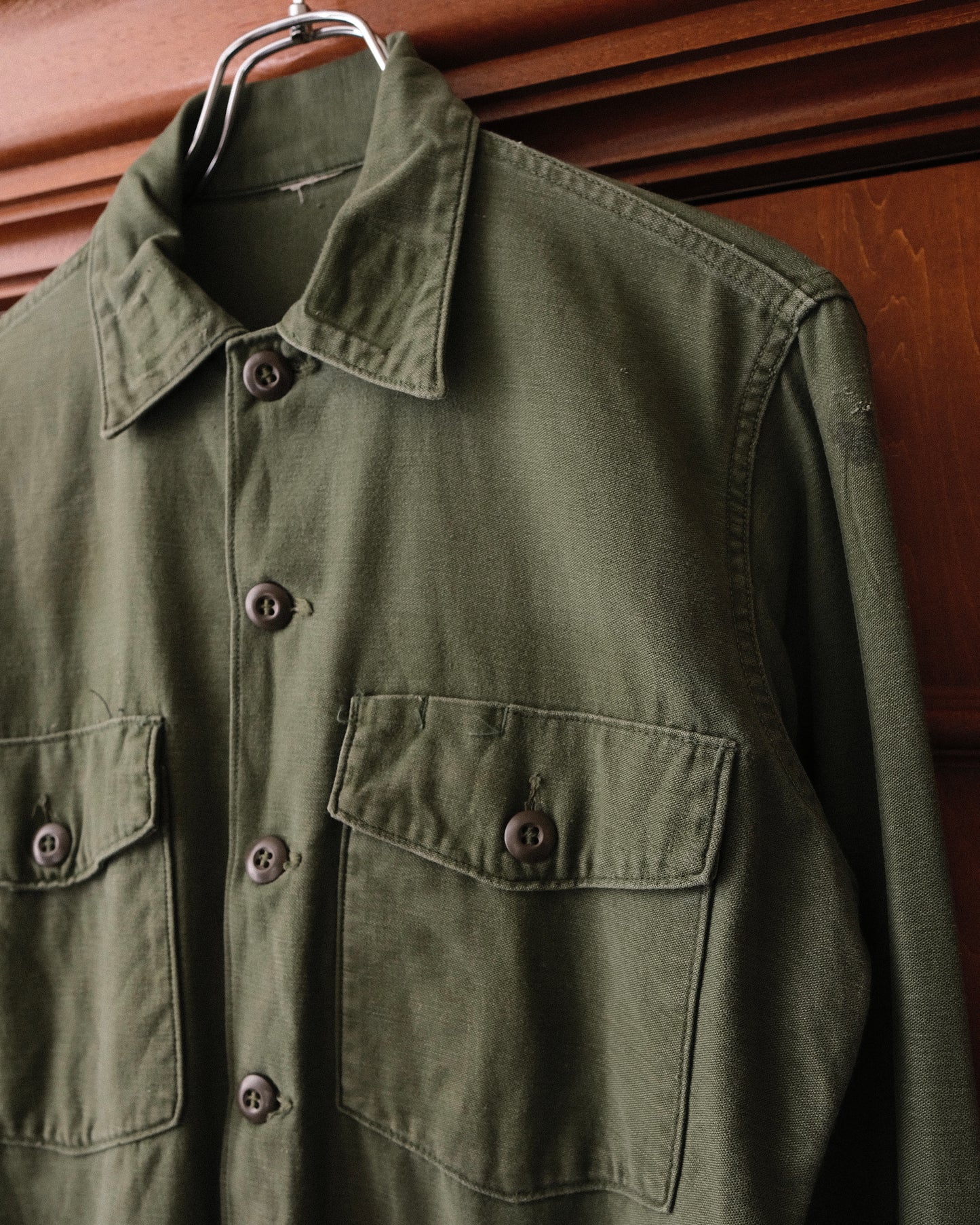 Cotton Satten Military Shirt