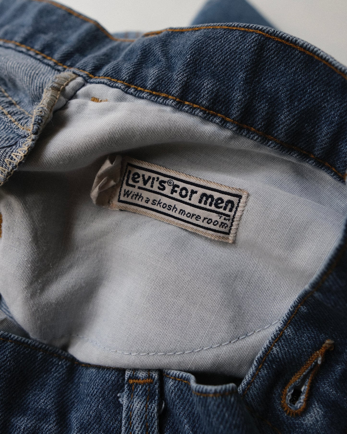 80s Levi's For Men With a Skosh More Room Straight Denim