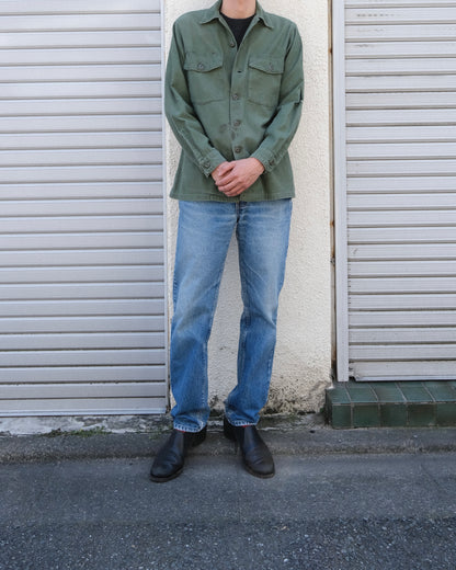 Cotton Satten Military Shirt