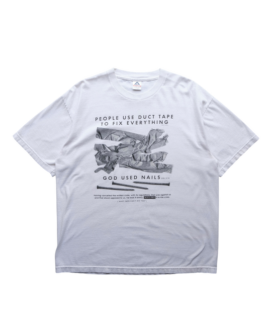 Solid Light “People Use Duct Tape To Fix Everything, God Used Nails” T-Shirt