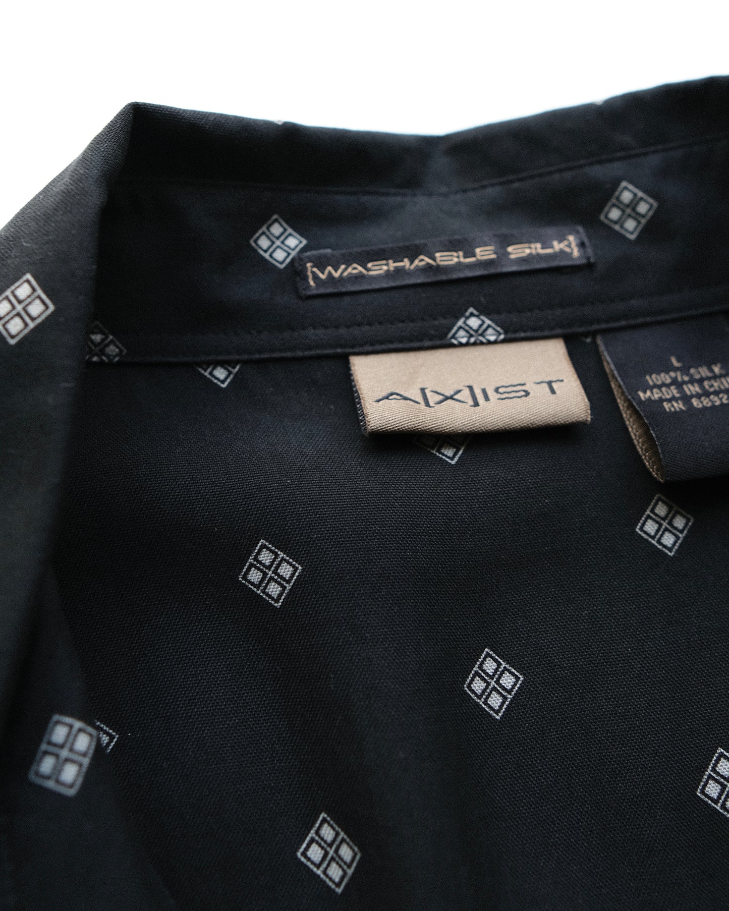 90s AXIST - Silk Open Collar Shirt
