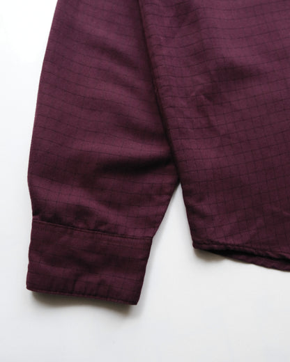 UNTIED - Windowpane Rayon Blend Shirt