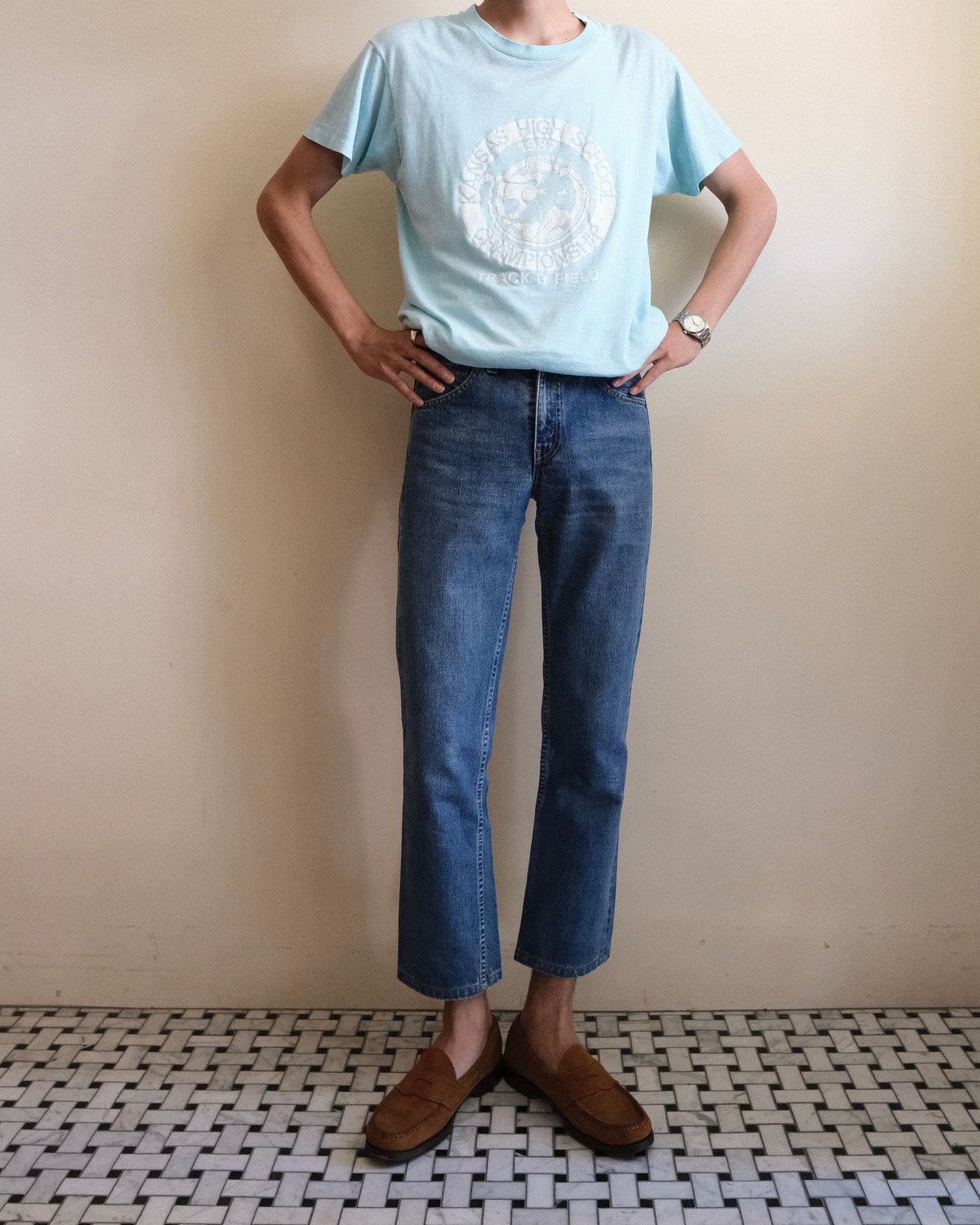 79. Levi's 595 Regular Fit Straight Denim Pants