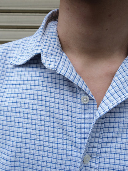 L.L.Bean - Cotton Blue Check BD Shirt