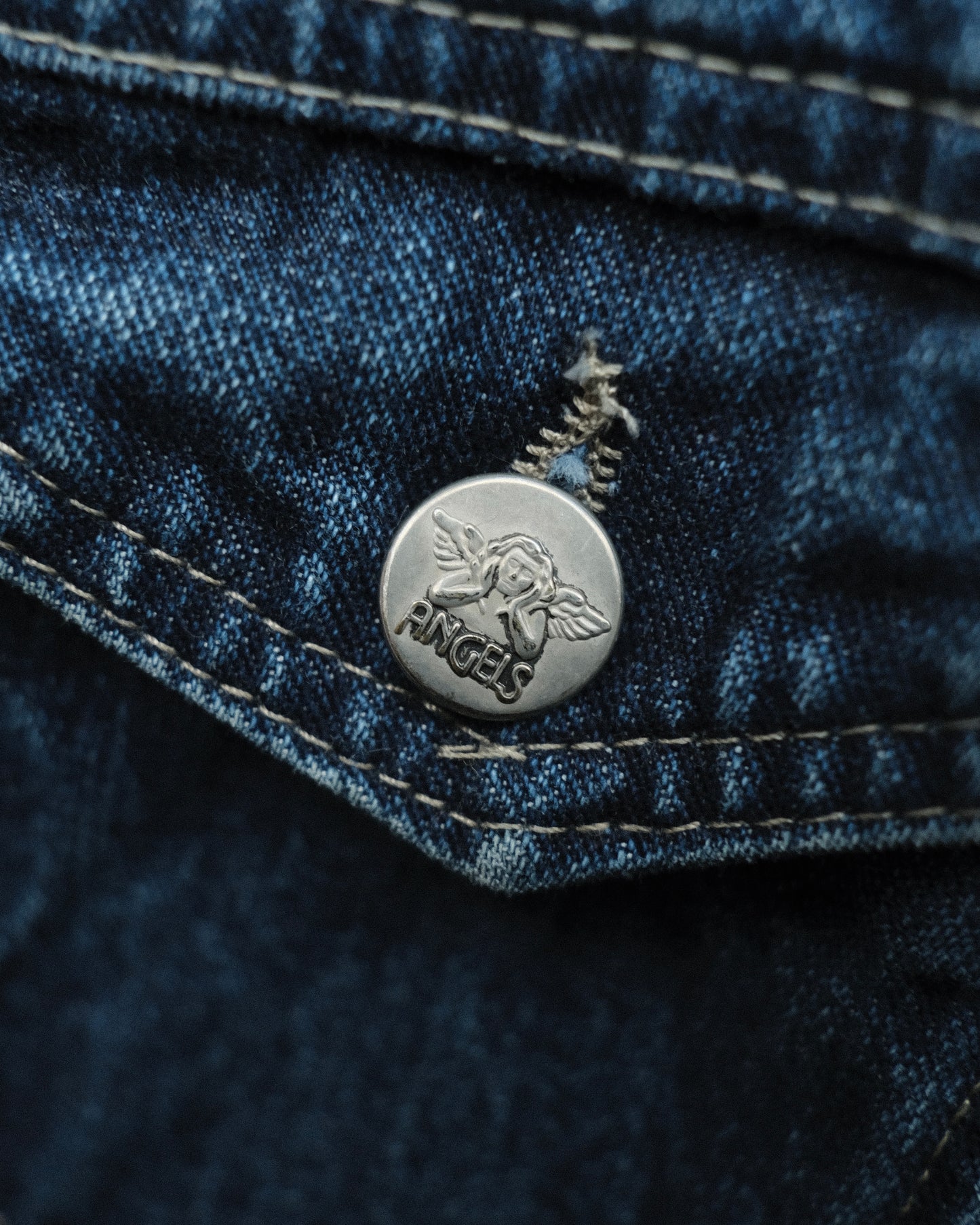 90s ANGELS "Denim Jacket" Made in Italy