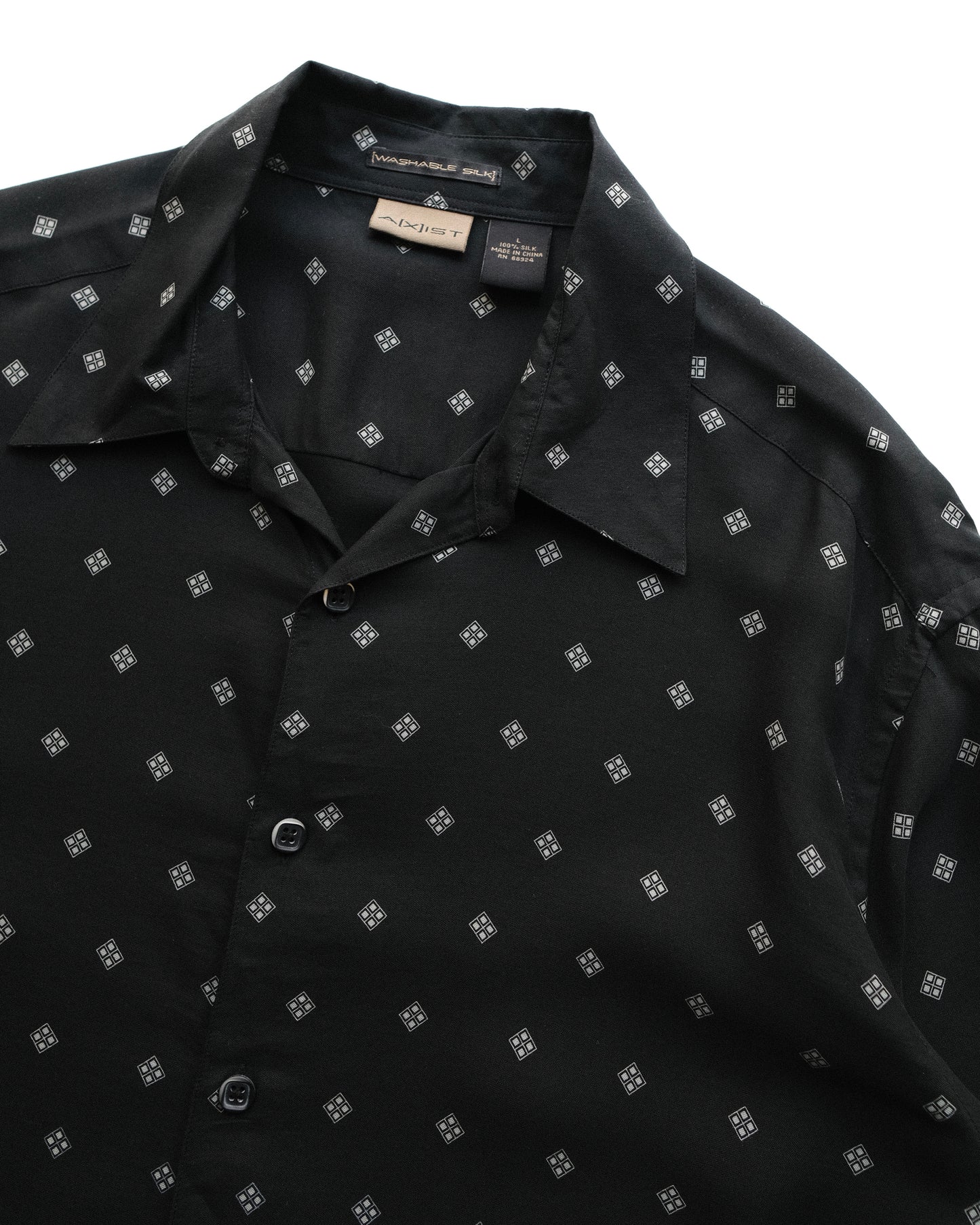 90s AXIST - Silk Open Collar Shirt
