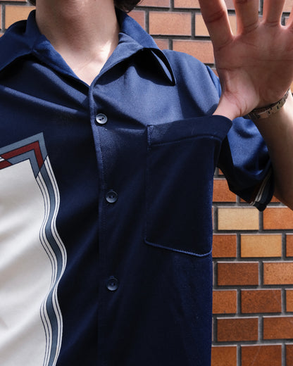 VAN HEUSEN - Color Block Polyester Shirt
