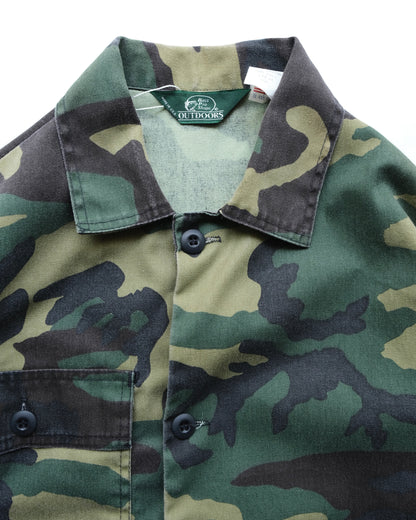 90s Bass Pro Shops Outdoors - Woodland Camo Field Jacket