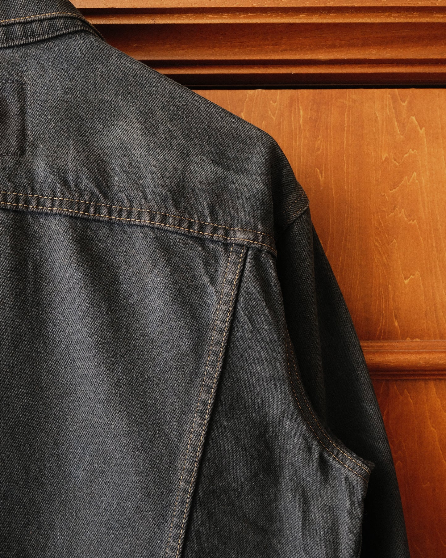 90s Calvin Klein - USA Made Black Denim Jacket