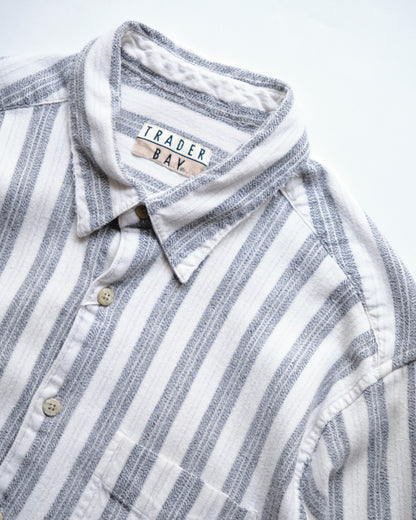 TRADER BAY - Cotton Stripe Shirt