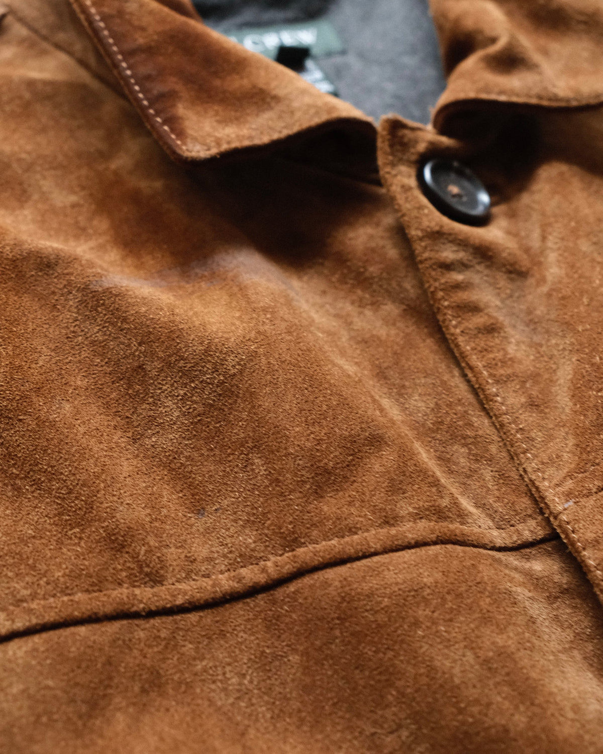 J.CREW - Suede Leather Car Coat