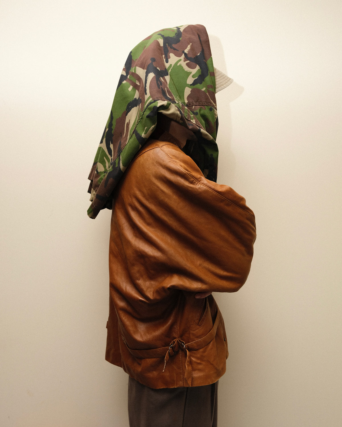 Dolman Sleeve Leather Jacket