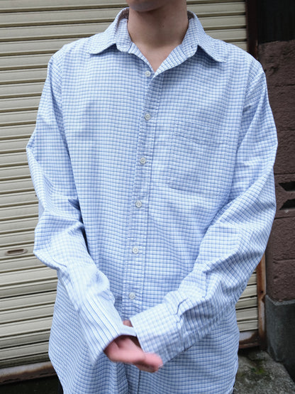 L.L.Bean - Cotton Blue Check BD Shirt