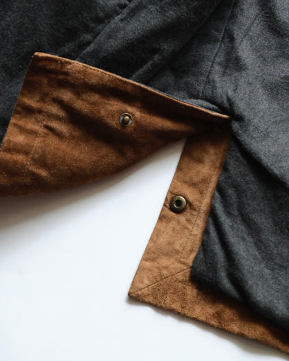 J.CREW - Suede Leather Car Coat