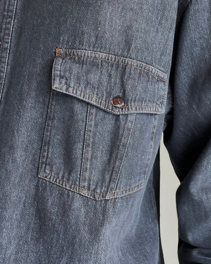 Black Denim CPO Shirts