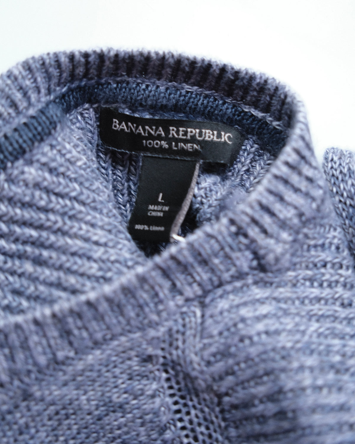 BANANA REPUBLIC - Linen Crew Neck Knit