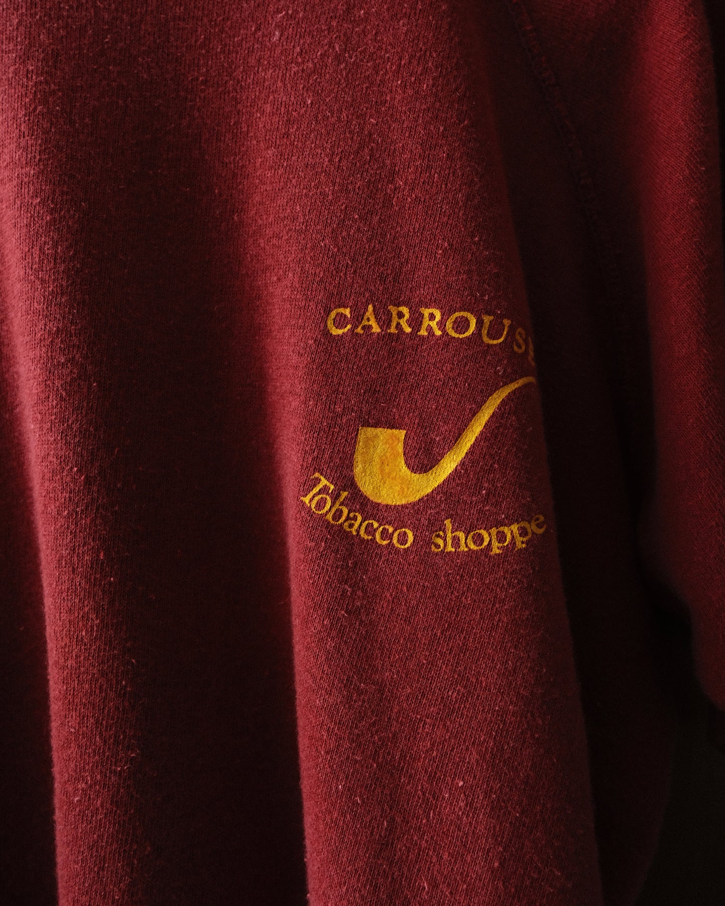 H.WOLF&SONS - Vintage Raglan Sweatshirt “CARROUSEL Tobacco Shoppe”