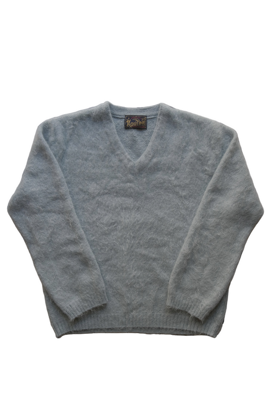 ROUTINE Mohair knit pullover / Light blue