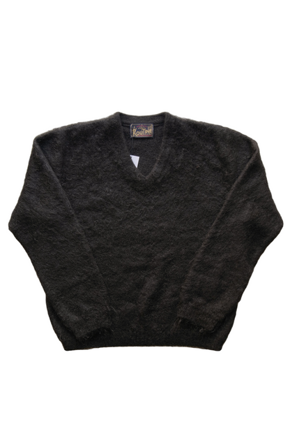 ROUTINE Mohair knit pullover / Black