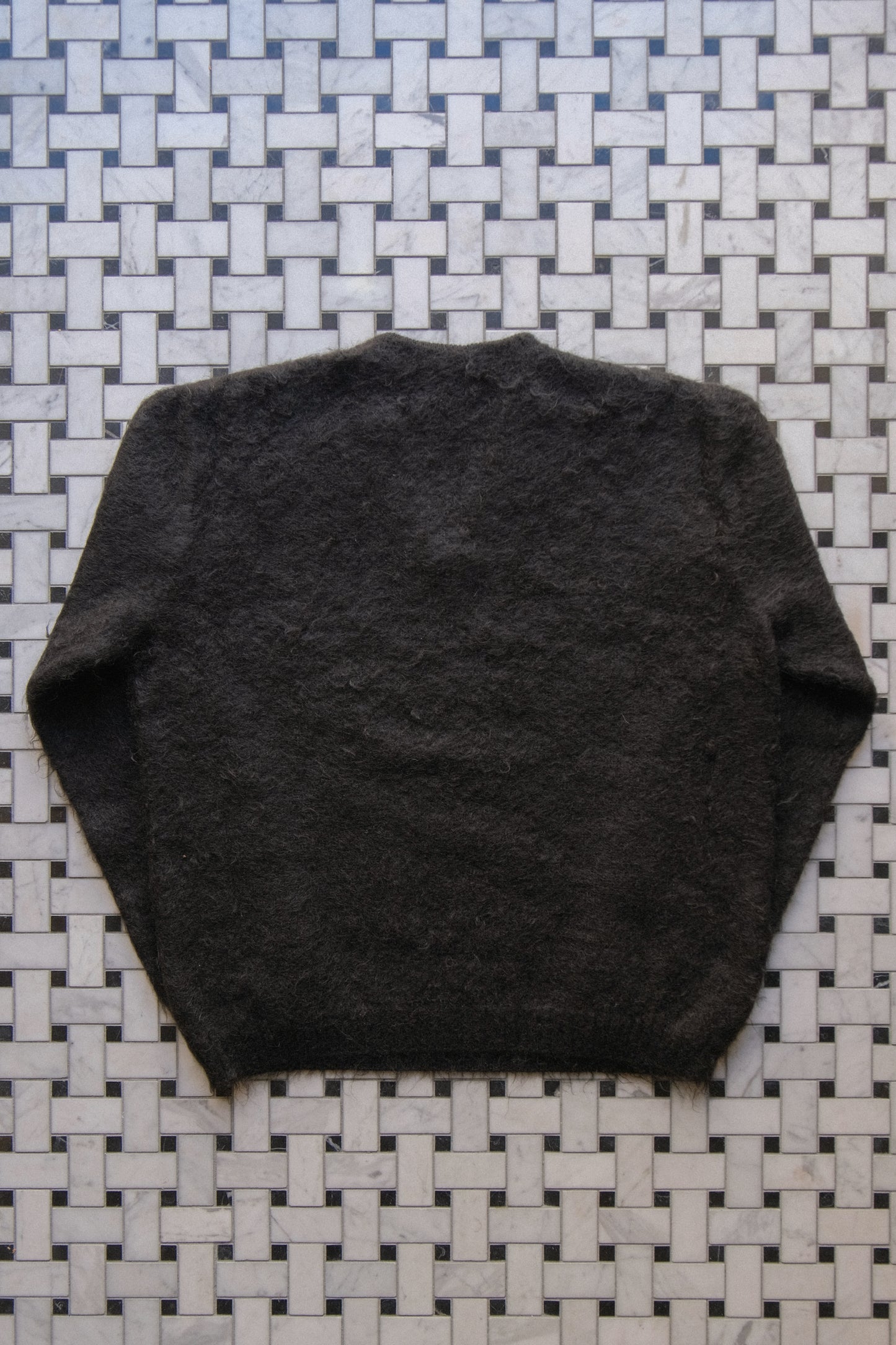 ROUTINE Mohair knit pullover / Black