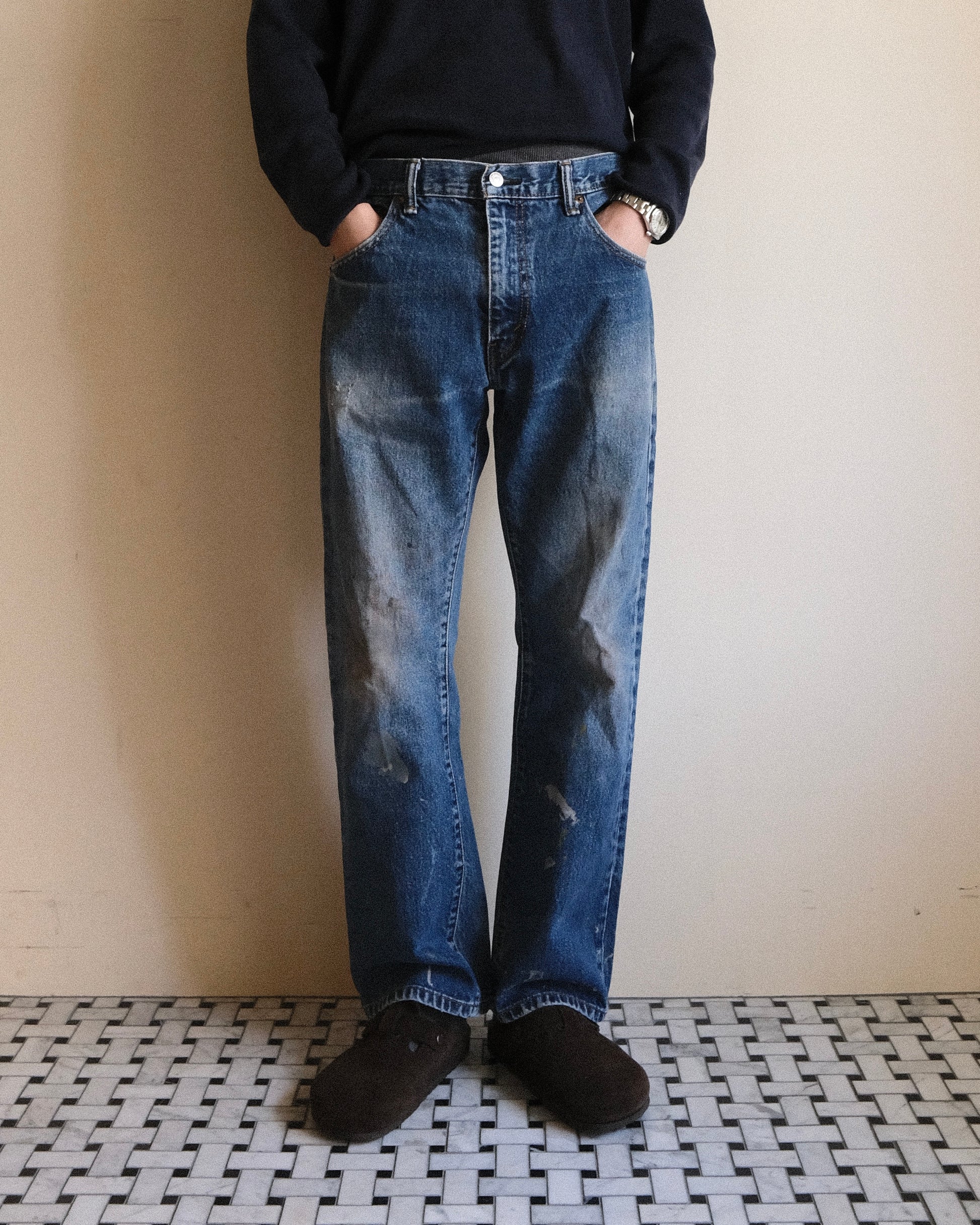 祐天寺・五本木・学芸大学の古着屋、セレクトショップ。[17. Levi's 517 Bootcut Denim Pants / W34 L30]