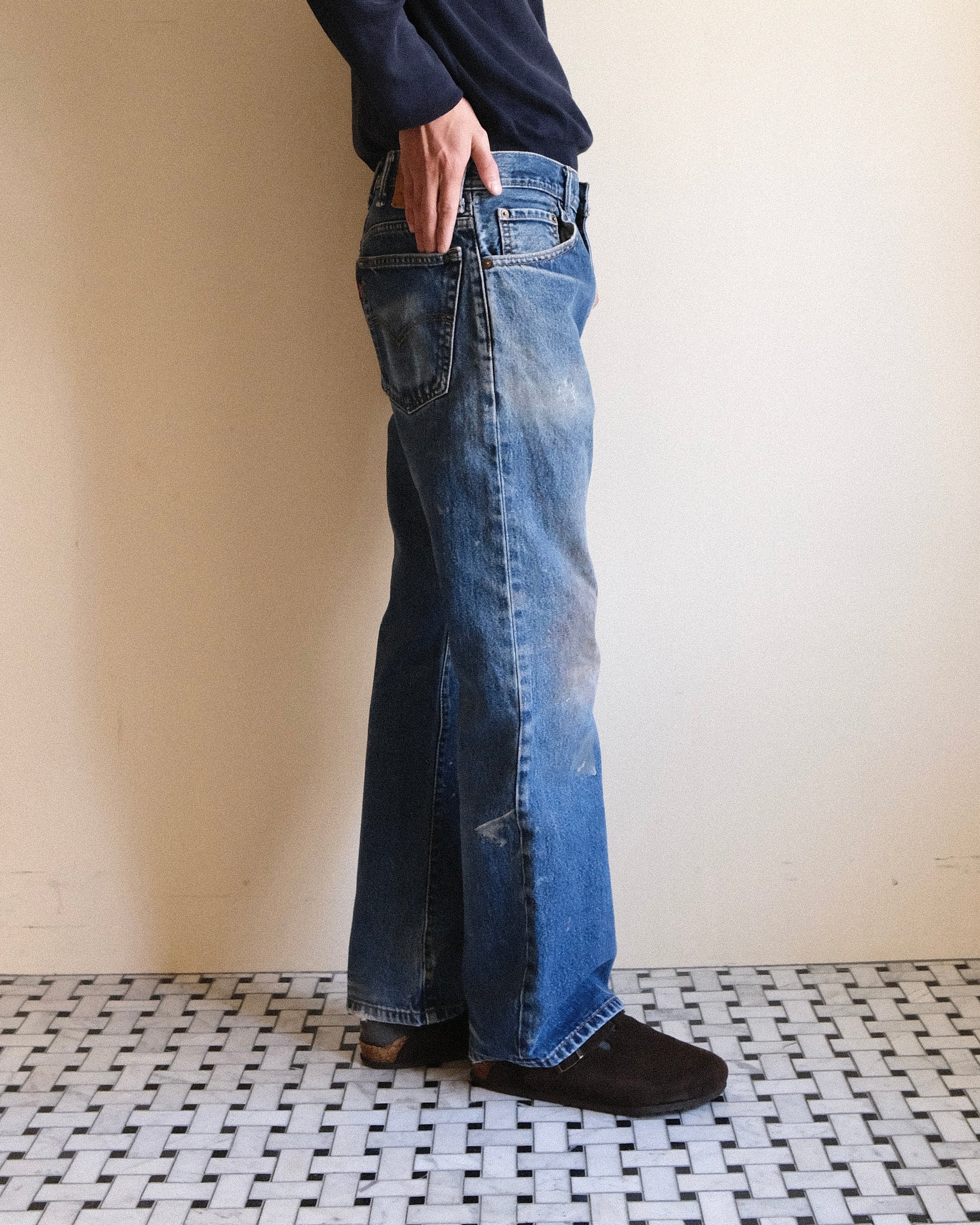 祐天寺・五本木・学芸大学の古着屋、セレクトショップ。[17. Levi's 517 Bootcut Denim Pants / W34 L30]